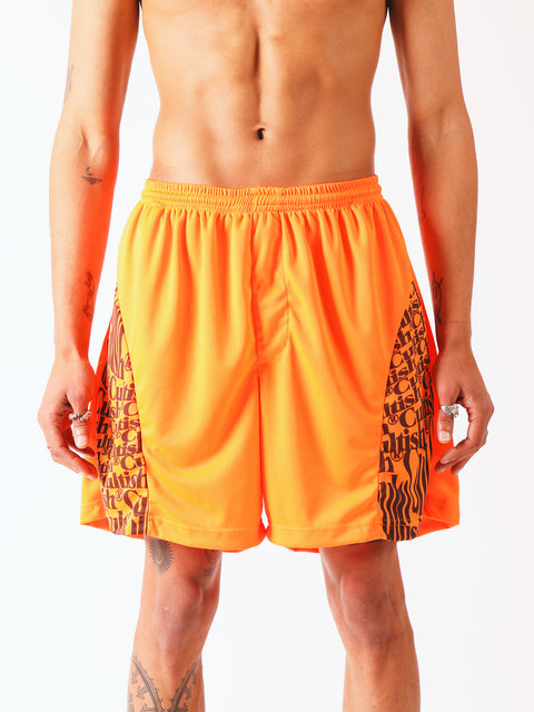 Neon Track Shorts