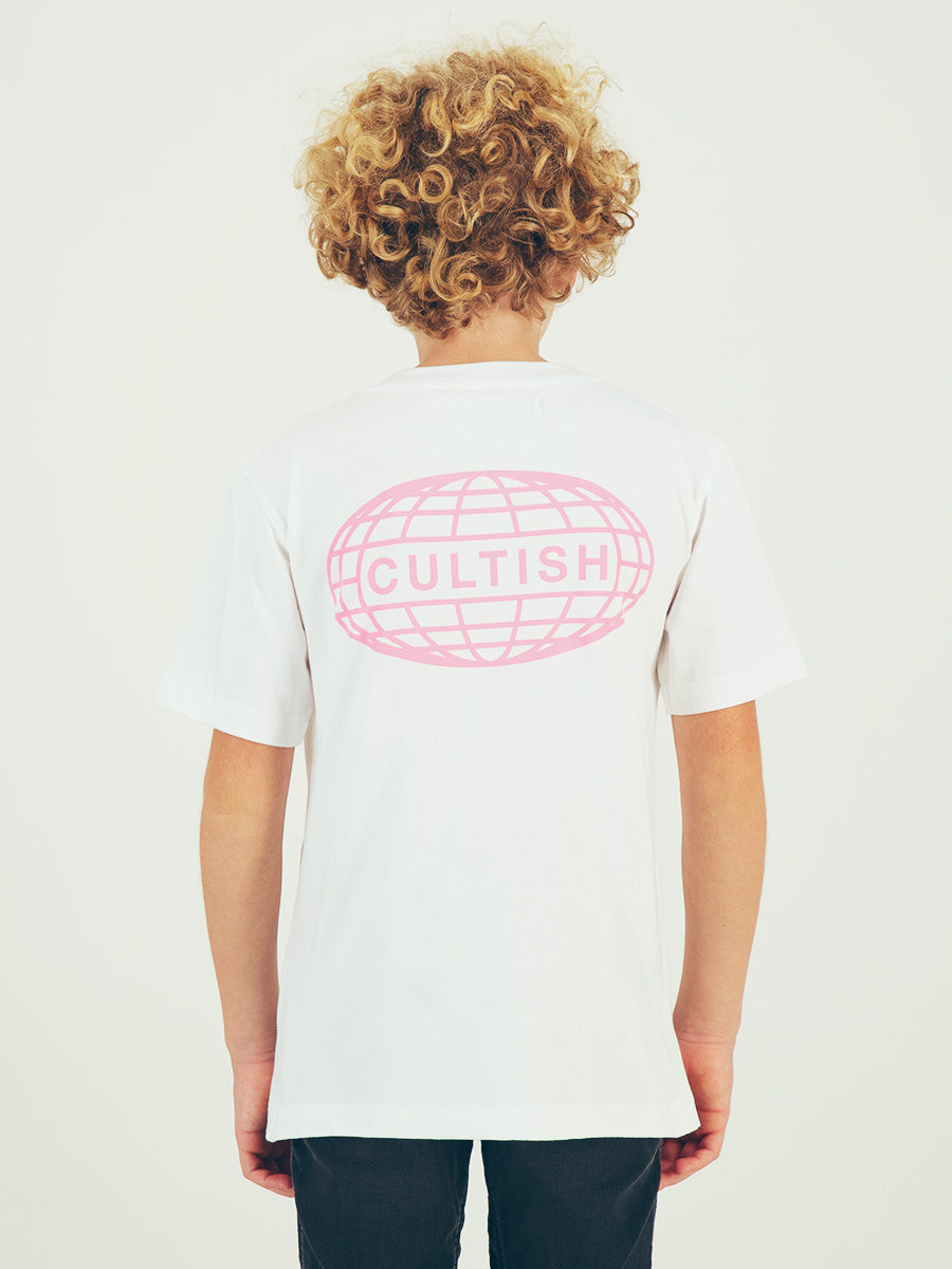 Pink Globe Logo T-Shirt