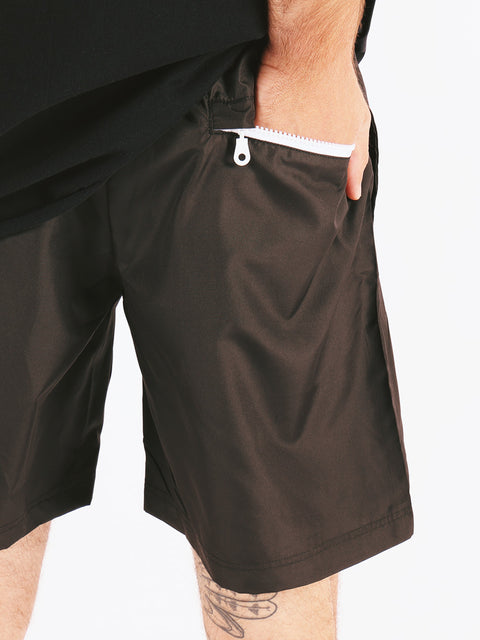 Black Logo Swimming Trunk