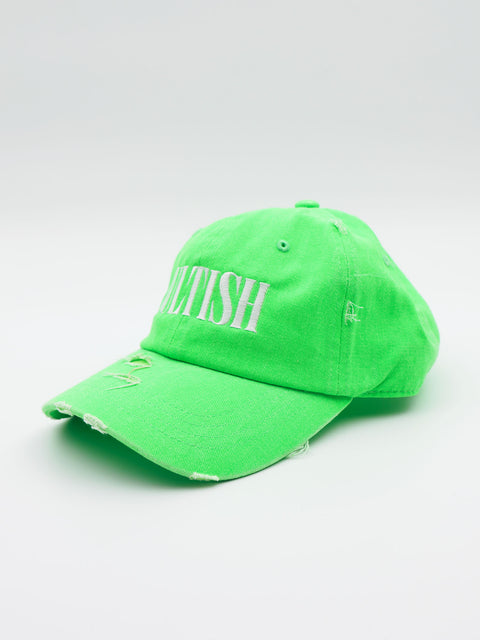 Lumo Green Distressed Baseball Cap