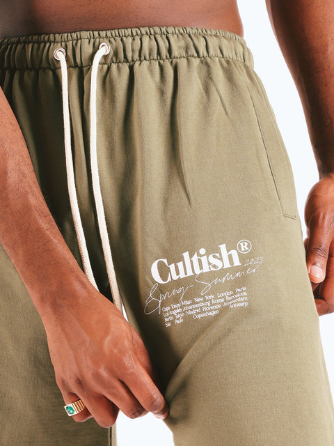 Olive Classic Sweatshorts