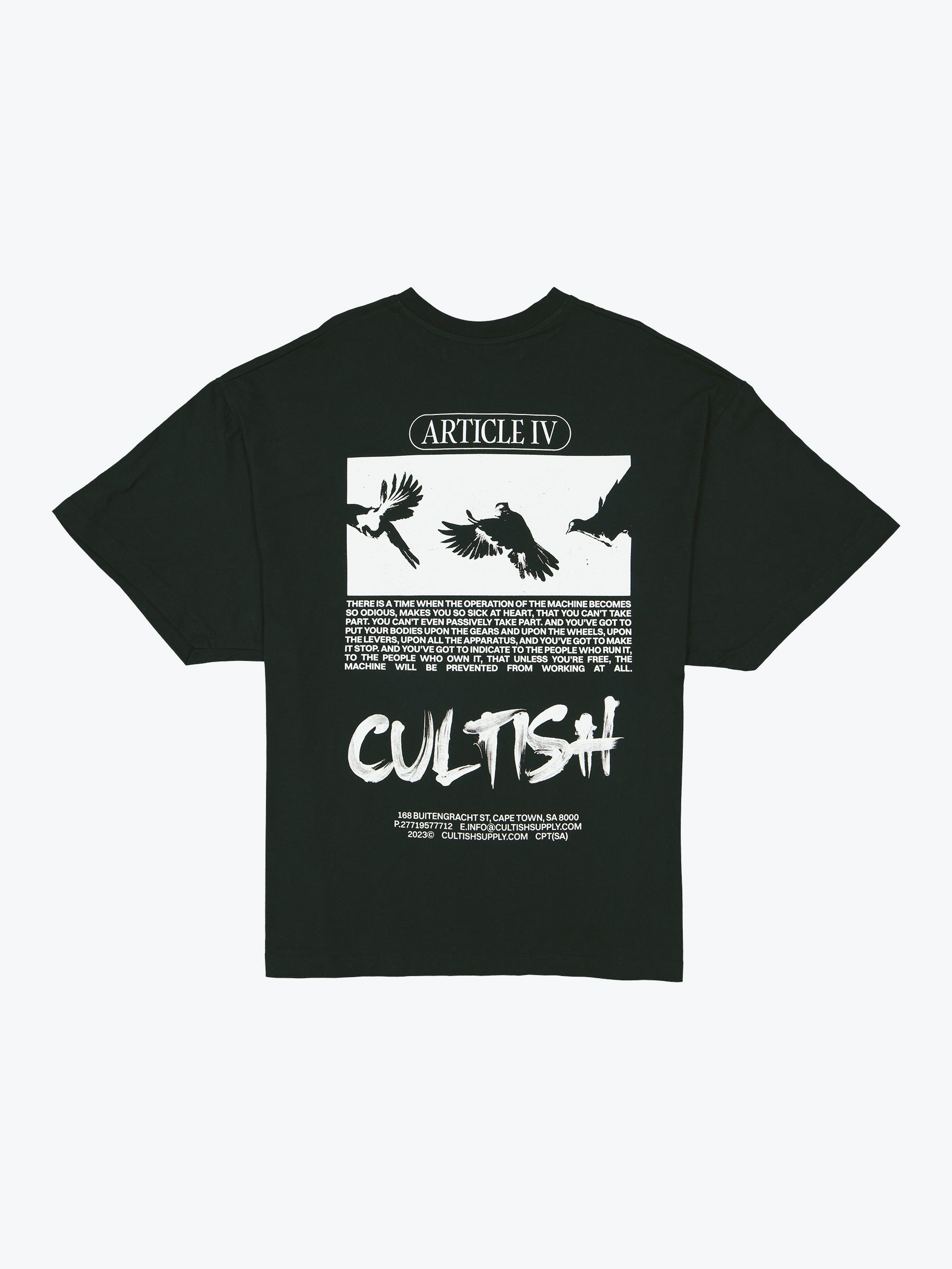 Black A/IV Oversized T-Shirt – Cultish®