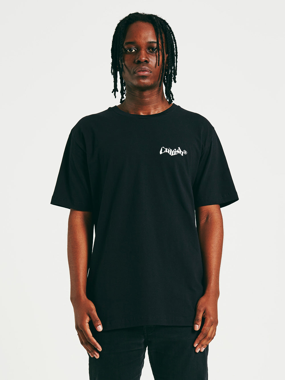 Black Stacked C® Logo R/F T-Shirt
