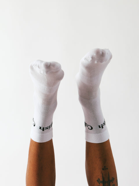 White Crew Socks