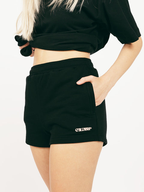 Black Beach Sweatshorts