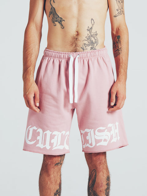 Pink Logo Sweatshorts