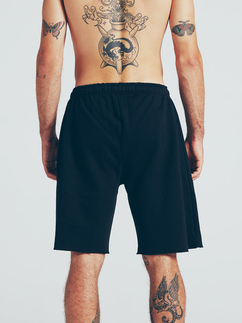 Black Logo Sweatshorts