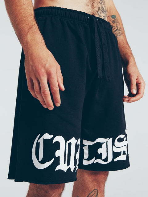 Black Logo Sweatshorts