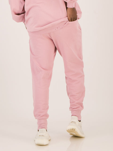 Pink Globe Logo Sweatpants