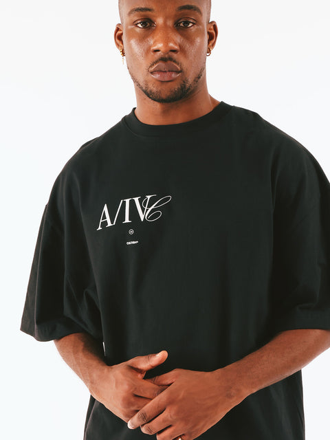 Black A/IV Oversized T-Shirt