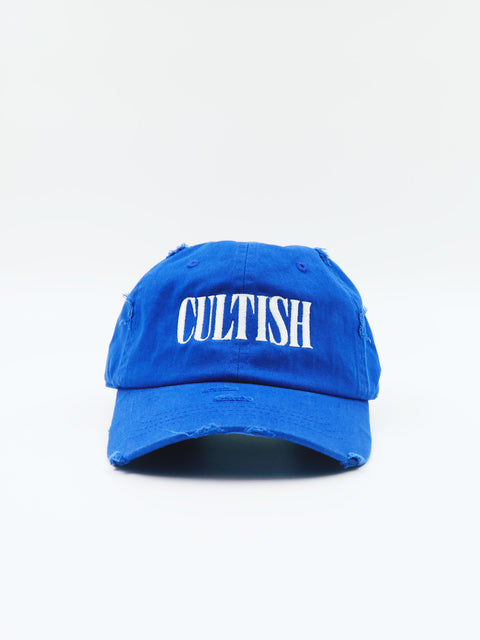 Cobalt Distressed Baseball Cap